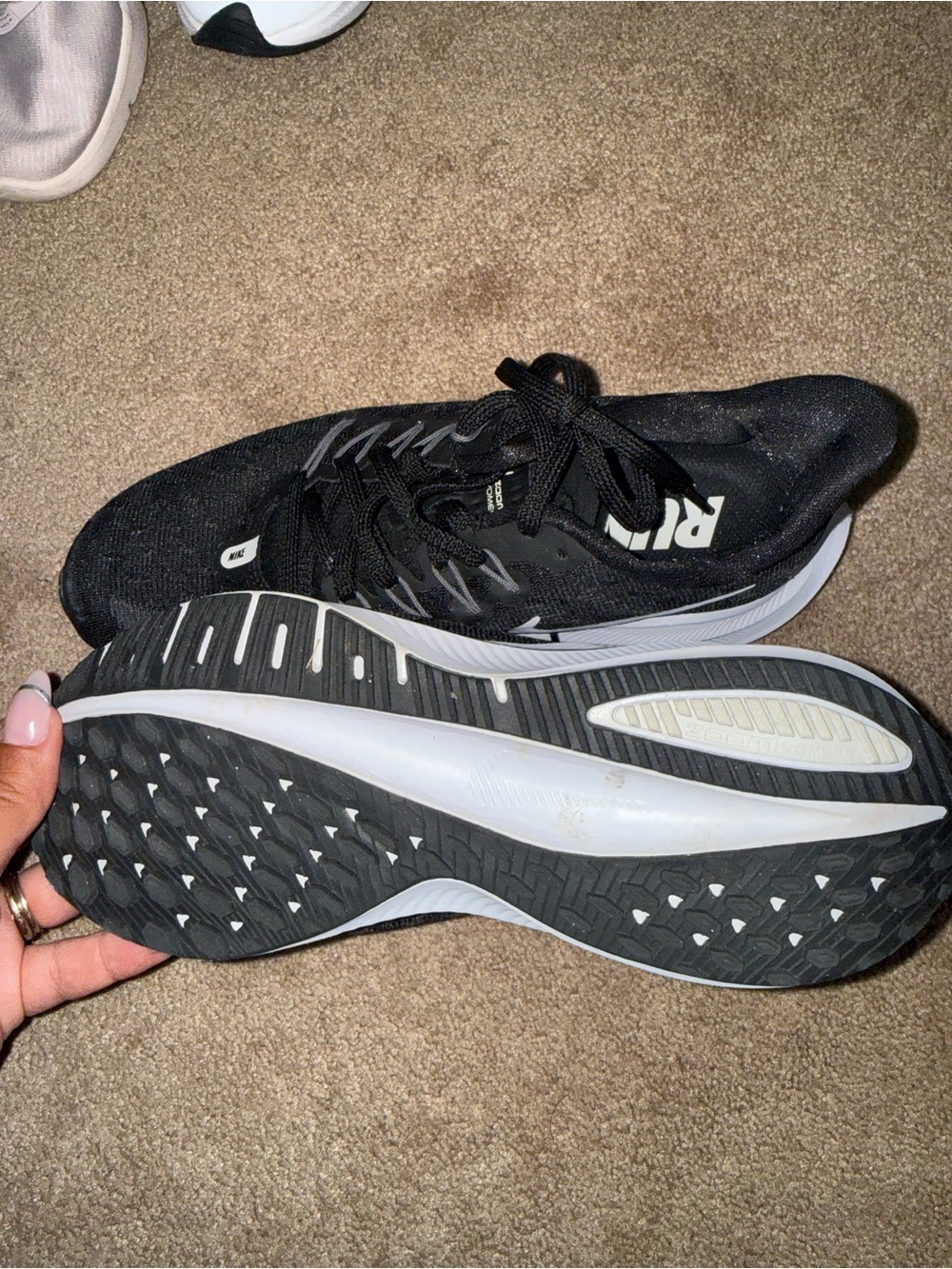Nike Black and White Women's Training Sneakers